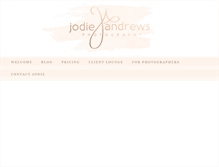 Tablet Screenshot of jodieandrews.com.au